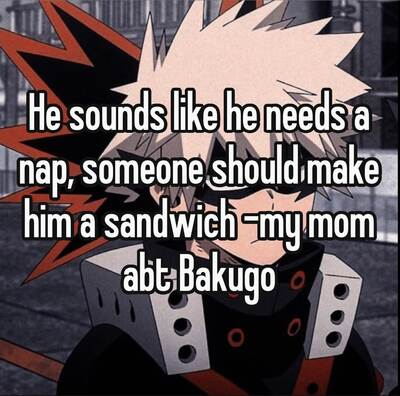 Katsuki Bakugou Kinnie Bingo